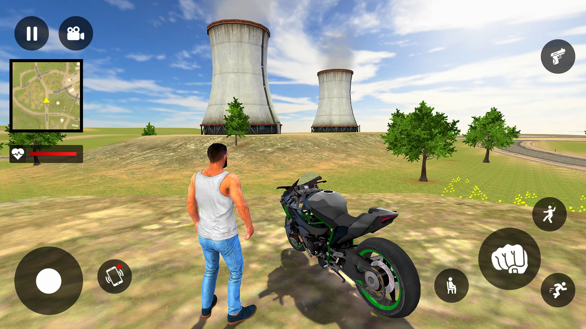 Bike Driving Gangster Game 3D screenshot