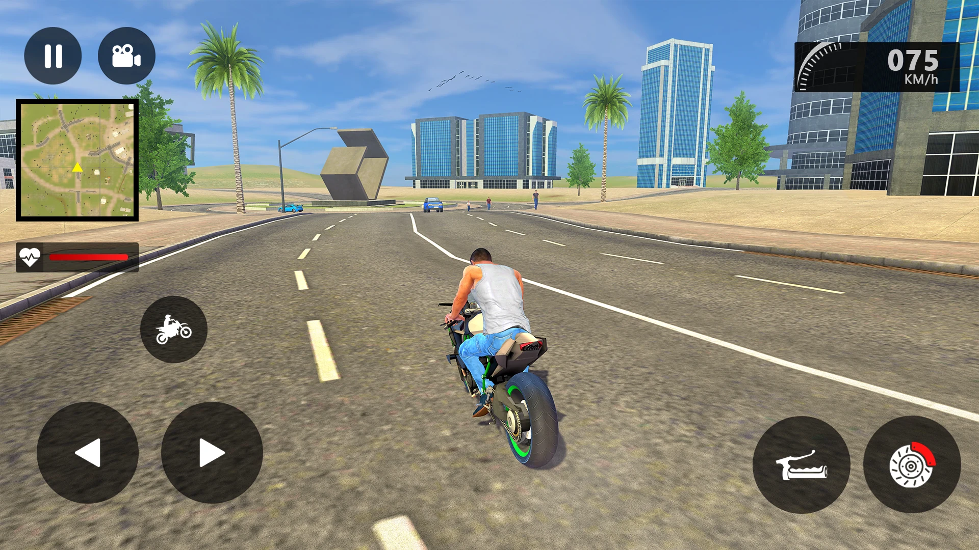 Bike Driving Gangster Game 3D screenshot